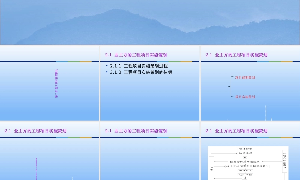 施工项目管理概论