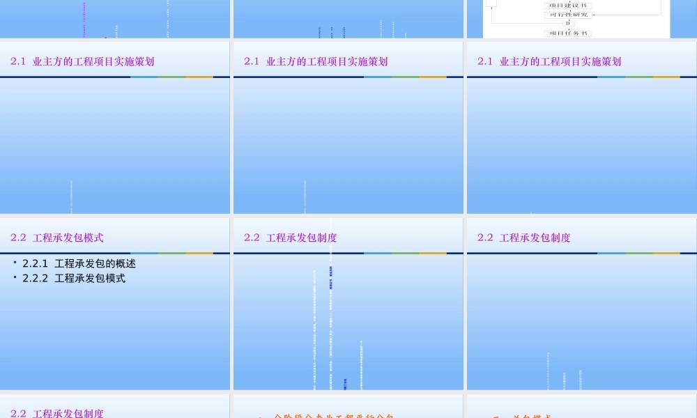 施工项目管理概论