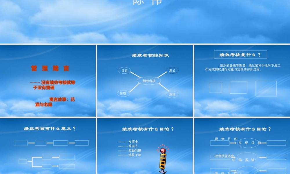 某公司绩效考核与操作流程培训课件