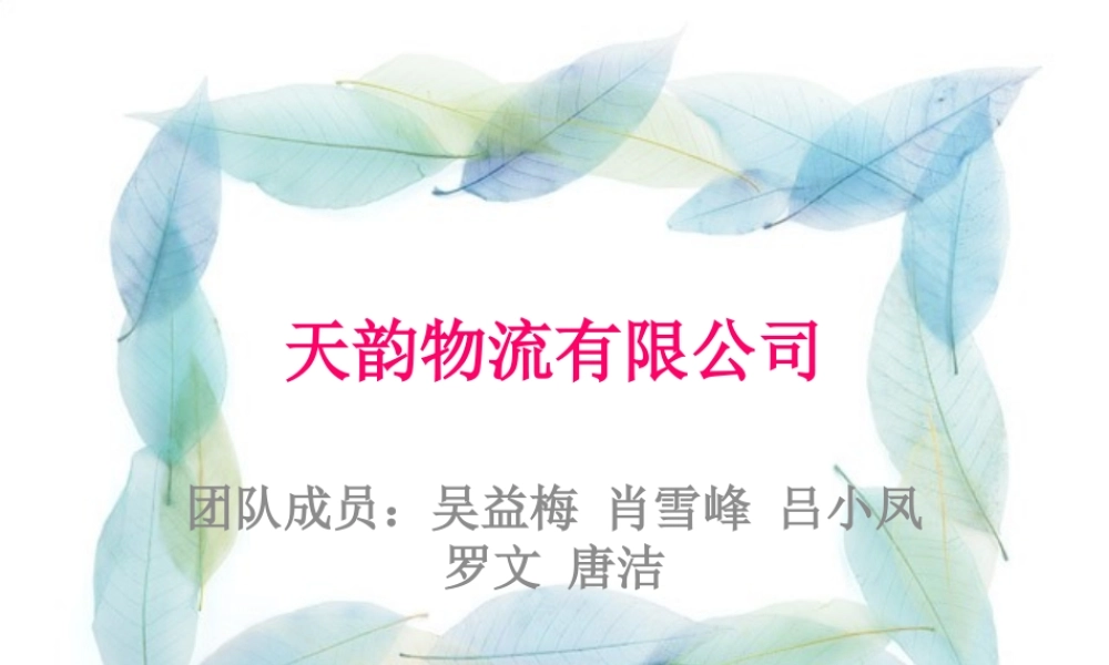 天韵物流有限公司