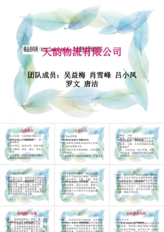 天韵物流有限公司简介