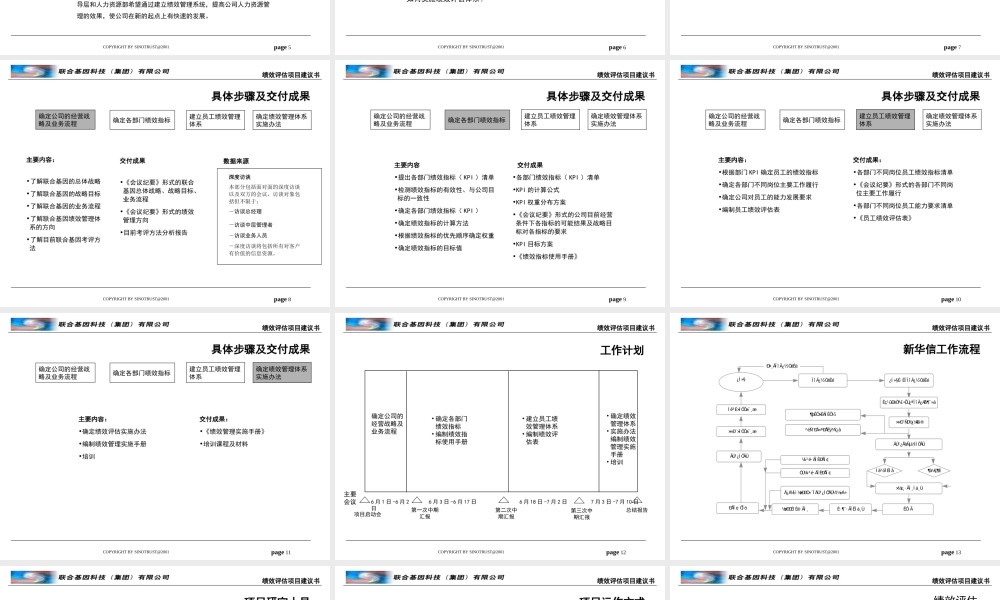 某公司绩效评估项目建议书(PPT 47页)