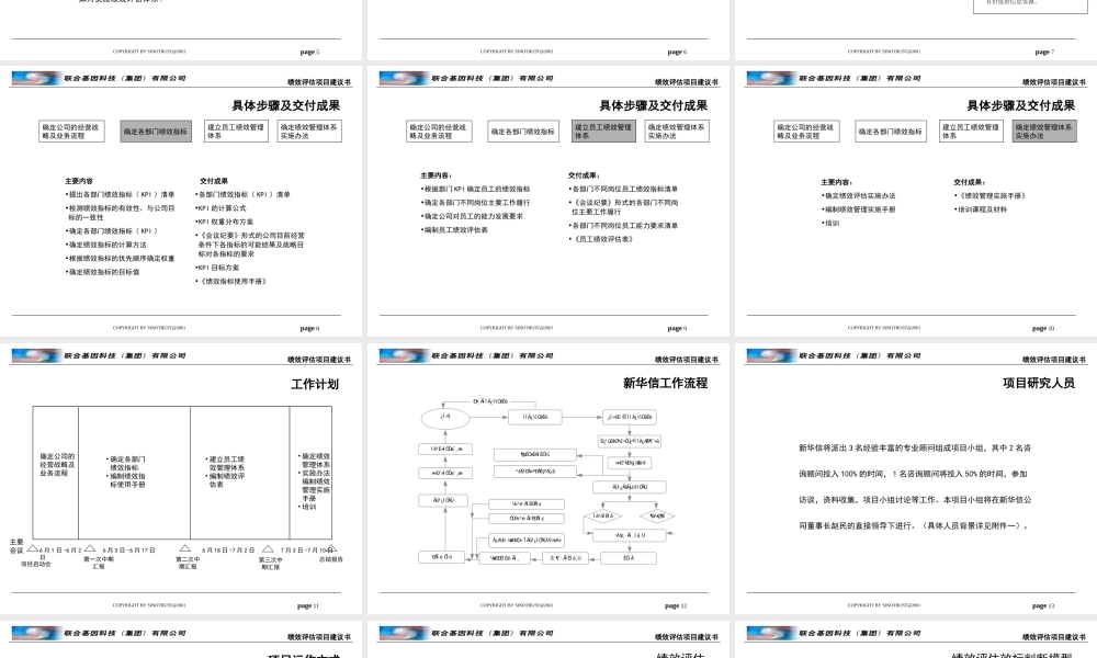 某公司绩效评估项目建议书