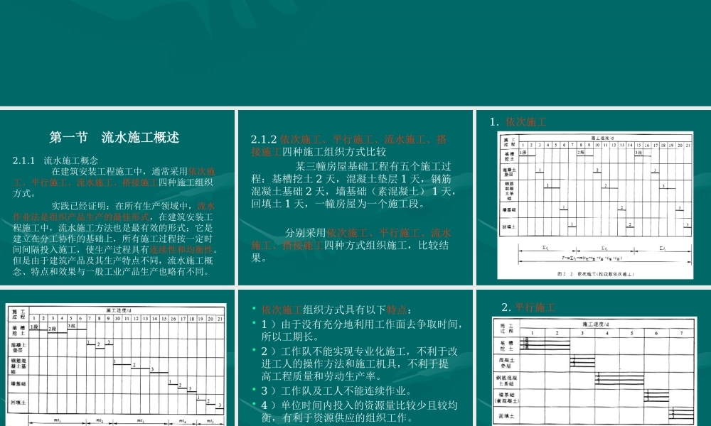 施工组织01流水施工