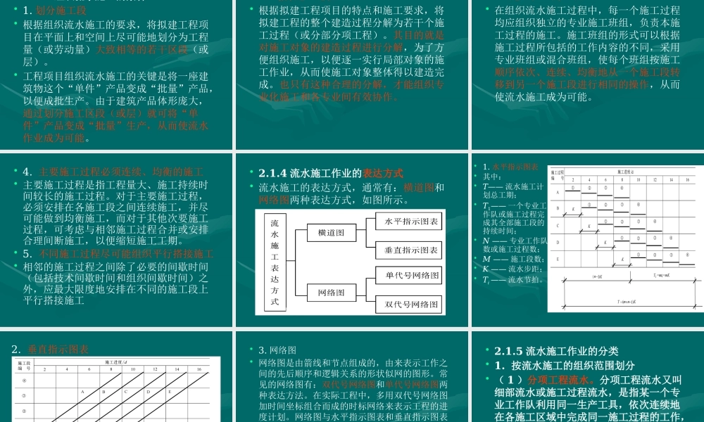施工组织01流水施工