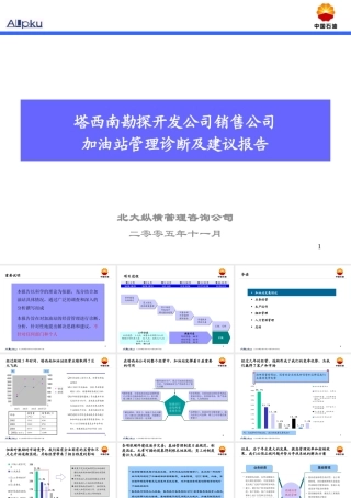 某公司加油站管理诊断及建议报告