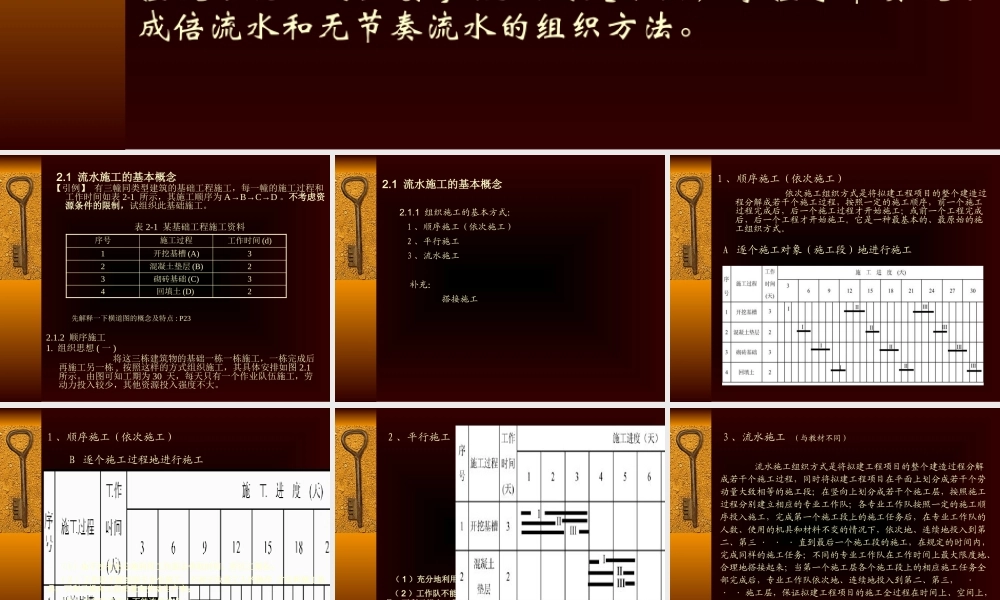 施工组织-第2章流水施工(定稿)new(底色2)new2