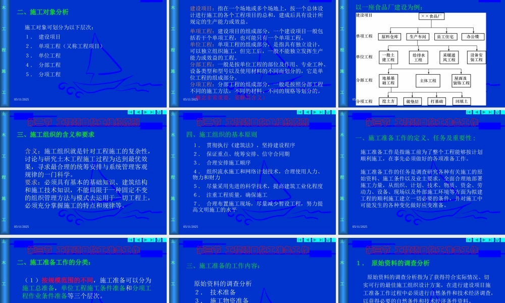 施工组织概论(ppt 40页)