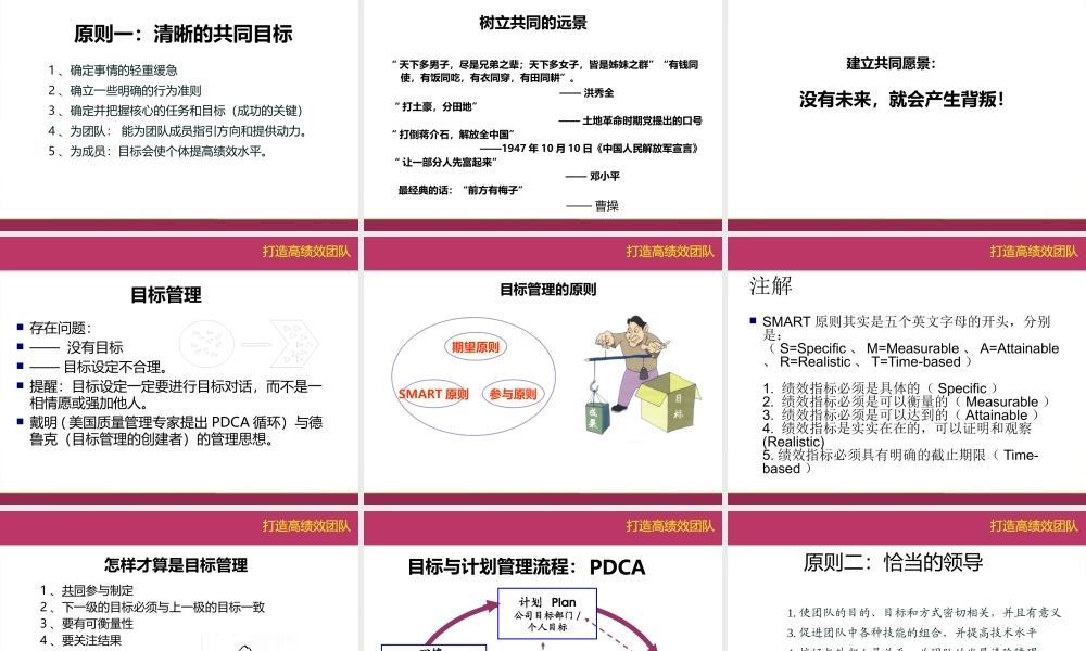 如何打造高绩效团队