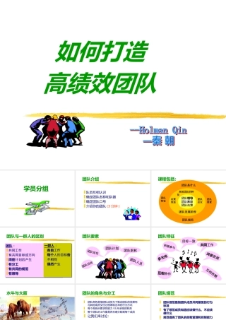 如何打造高绩效团队--holman_qin