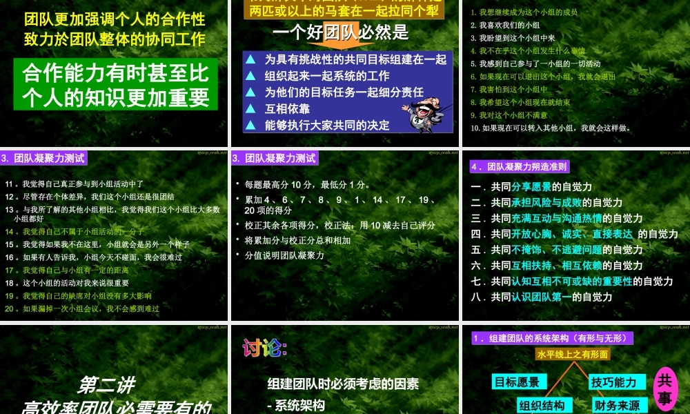 如何打造高绩效团队提升团队凝聚力