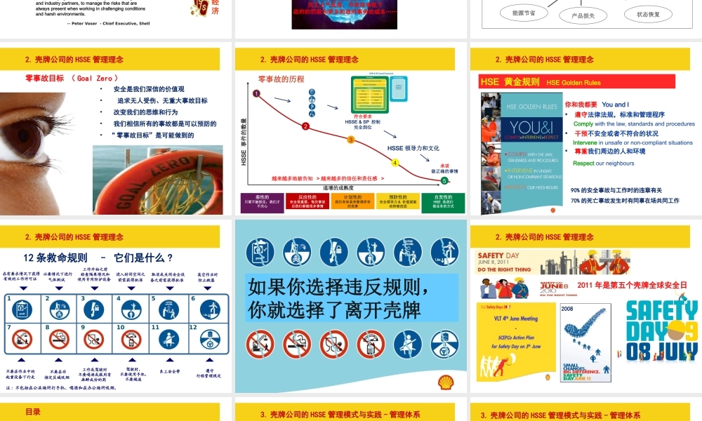 某公司健康安全环保可持续发展讲座