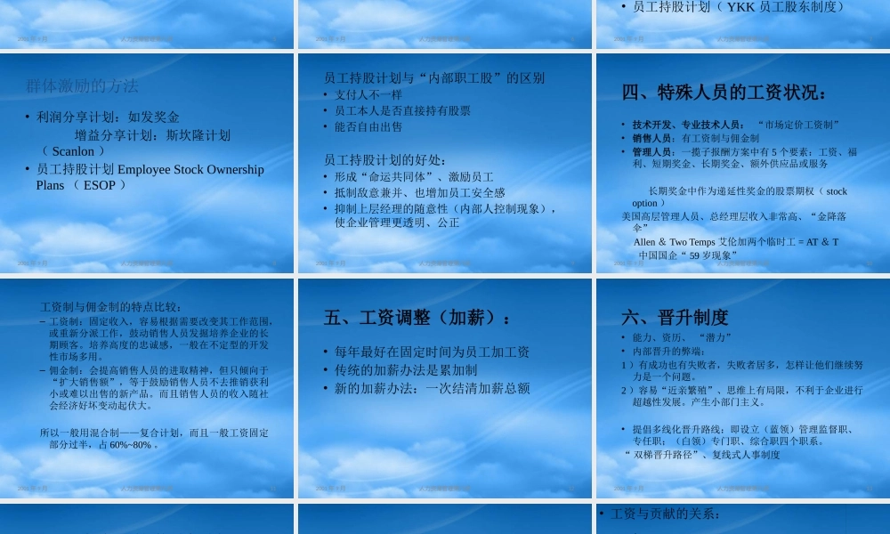 某公司奖酬管理制度