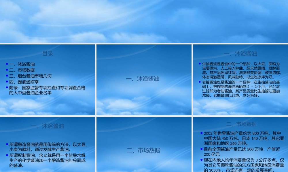 某公司酱油之初体验