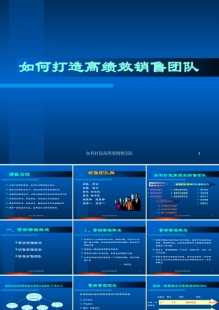 如何打造高绩效销售团队