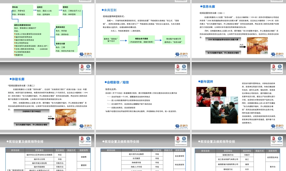 某公司节能减排颁奖仪式策划案