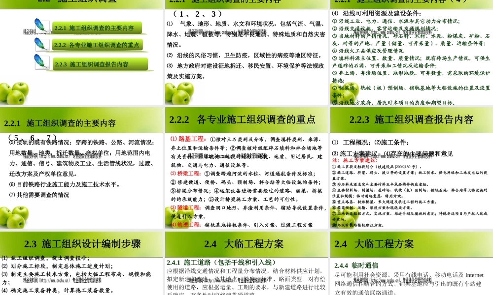 施工组织设计编制与实施