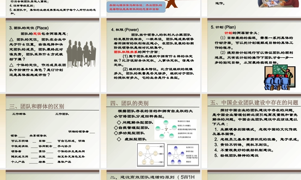 如何打造高效的团队(PPT 页)