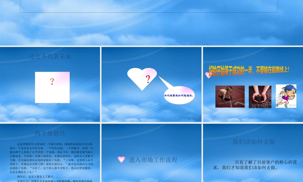 某公司进入市场工作流程及工作内容