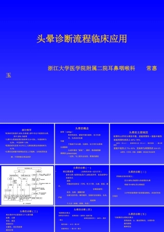 头晕诊断流程临床应用1