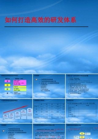如何打造高效的研发体系(ppt 60页)