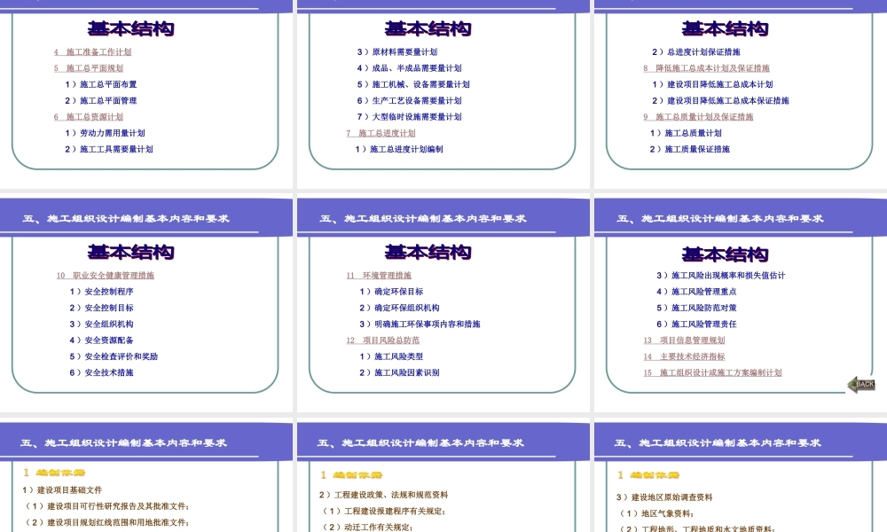 施工组织设计和施工方案的编制(1)