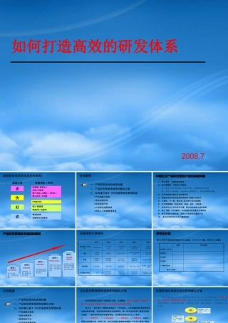 如何打造高效的研发体系(胡红卫)