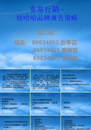 娃哈哈品牌广告策略(1)