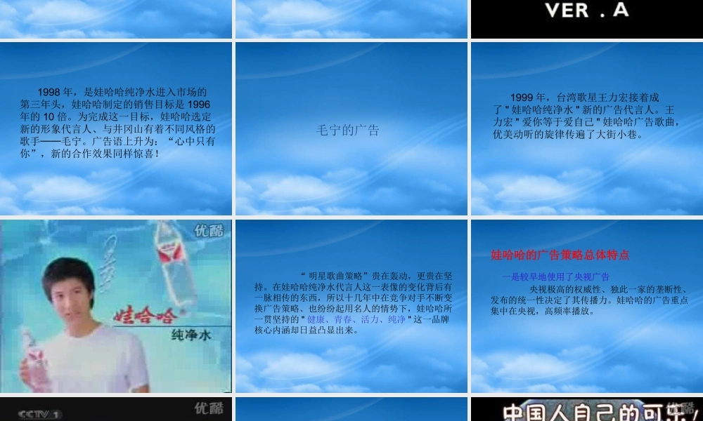 娃哈哈品牌广告分析