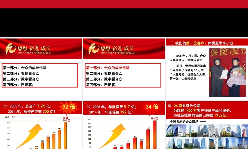 某公司经营成果汇报