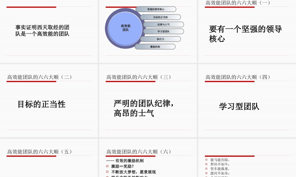 如何打造高效能的团队