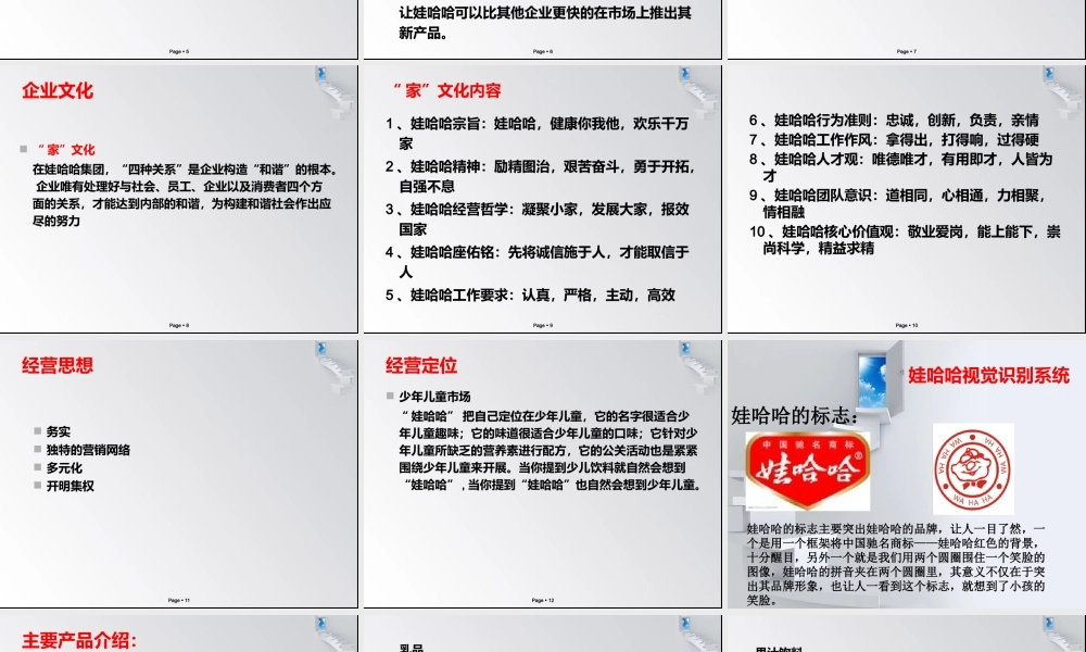 娃哈哈企业形象策划