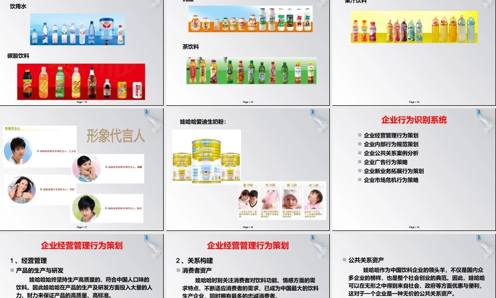 娃哈哈企业形象策划