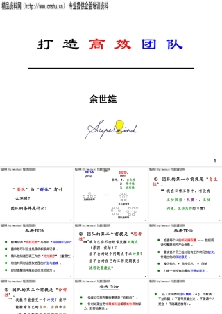 如何打造高效团队(ppt 40页)7
