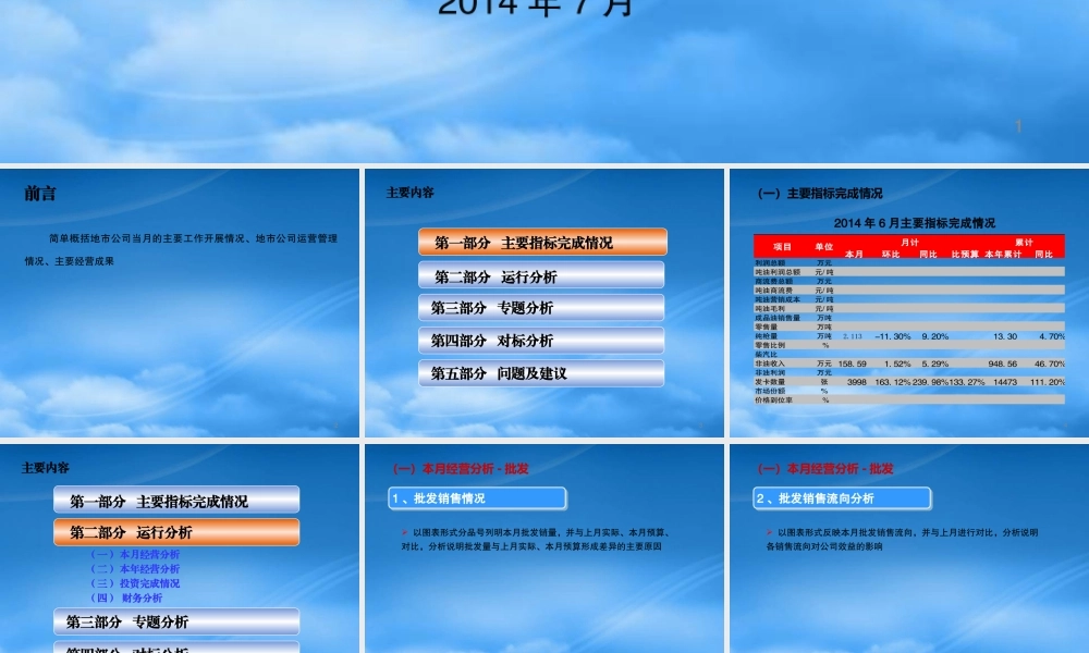 某公司经营活动分析课件