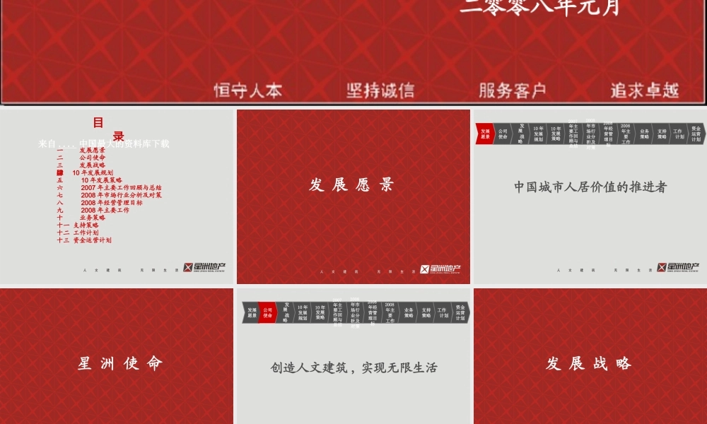 某公司经营计划发展战略书