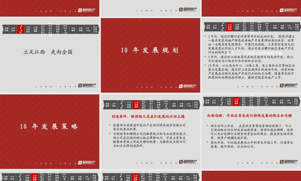 某公司经营计划发展战略书