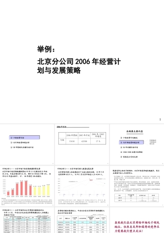 某公司经营计划与发展策略教材