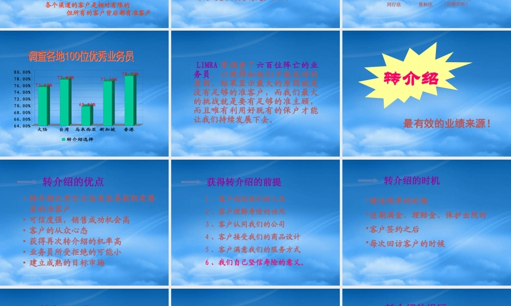 某公司经营之道--转介绍