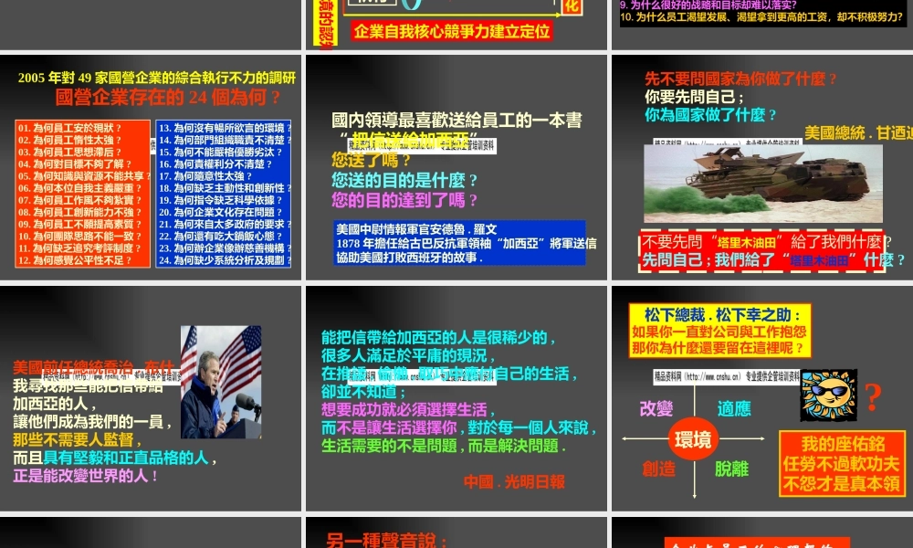 如何打造高效执行力(ppt 127页)