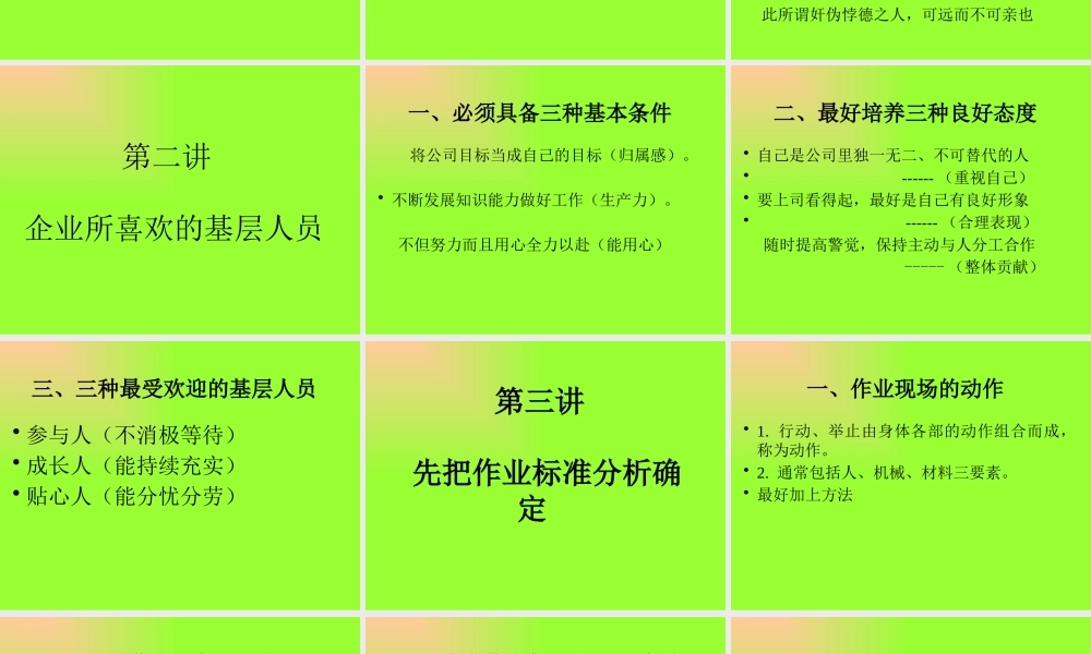 如何打造坚实的基层团队(ppt 24页)