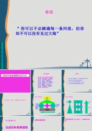 如何打造金牌团队执行力(ppt101)(1)