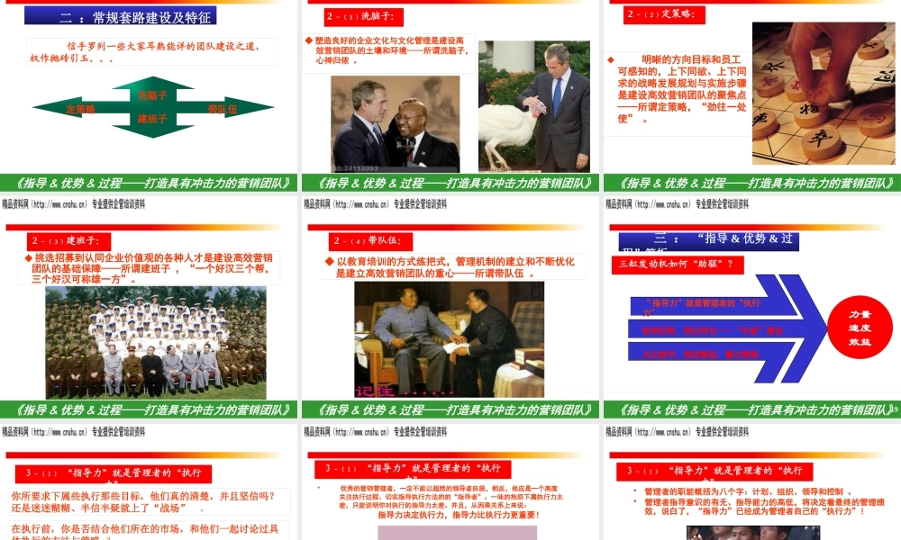 如何打造具有冲击力的营销团队(ppt 45页)