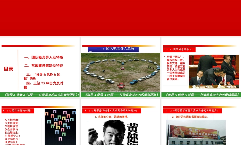 如何打造具有冲击力的营销团队