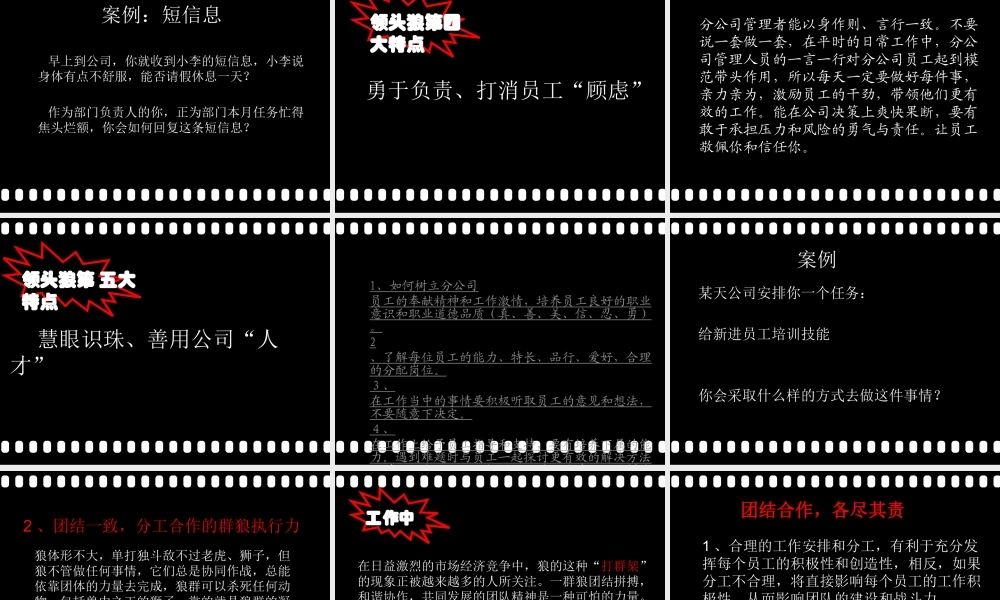 如何打造狼性团队(PPT 43页)