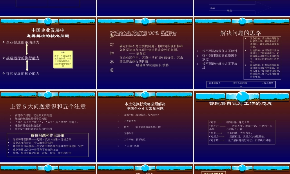 如何打造企业的执行力(PPT 60页)