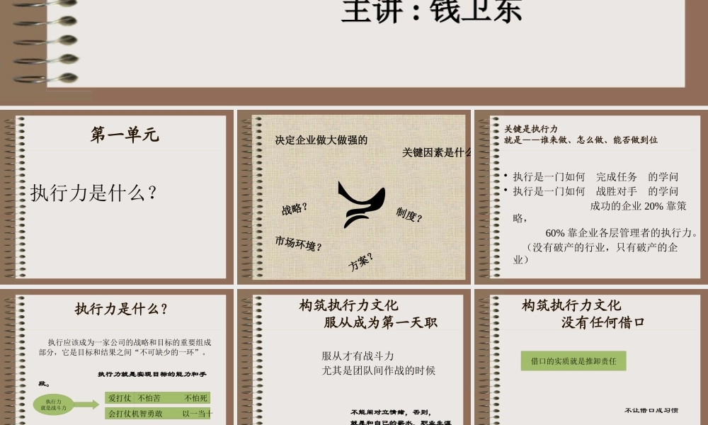 如何打造企业高效执行力培训讲义
