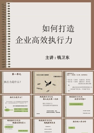 如何打造企业高效执行力培训讲义