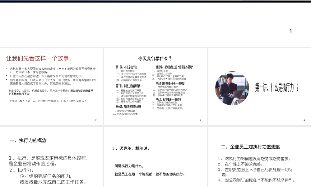 如何打造企业执行力(PPT 47页)
