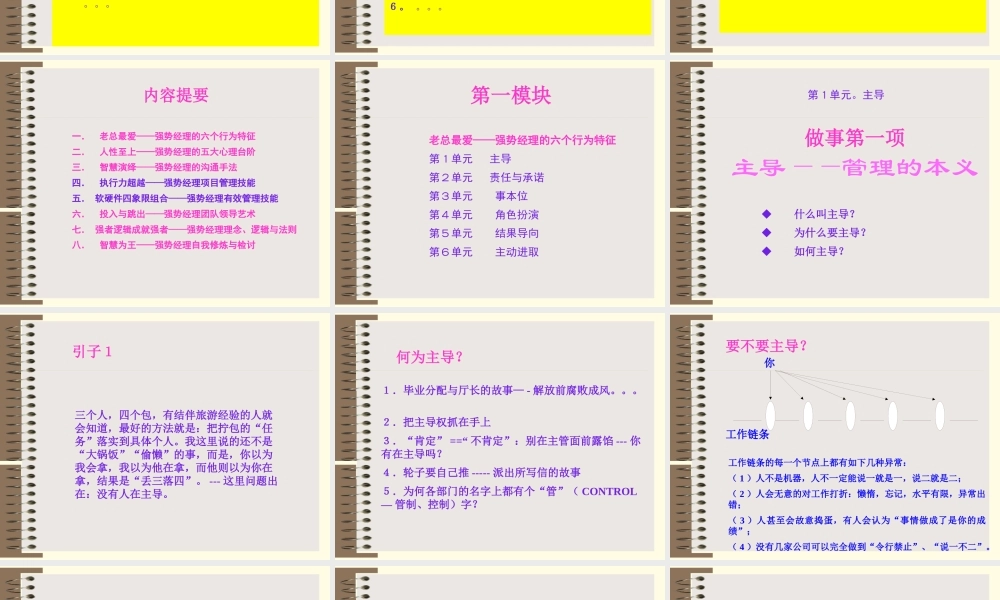 如何打造强势部门经理经营管理(ppt 251页)